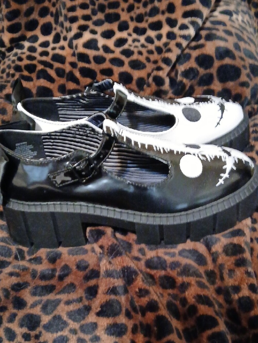 Disney The Nightmare Before Christmas Black & White Mary Jane Shoes - Picture 4 of 8